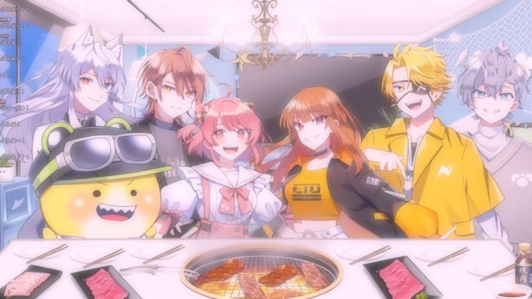 カラピチ　PremiumPeachParty グッズ-バッチ】カラフルピーチ Premium Peach Party！ ビッグ缶