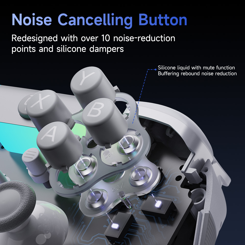 EasySMX_Gaming's tweet image. EasySMX X05 PRO🎮 Feature Reveal 1: NOISE-FREE GAMING!
Say goodbye to click-clatter 👋
With 10+ noise-reduction points &amp;amp; silicone dampers, every press is smooth and silent. Perfect for late-night sessions 🕹️🔇

#EasySMX #EasySMXX05PRO #GamingGear #SilentButtons #fyp #gamepad
