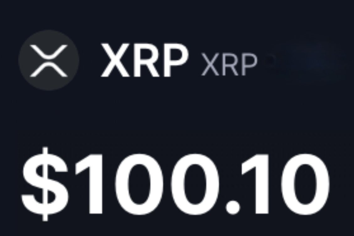 Imagine $XRP flashing $100.10 on your portfolio.

Will that screenshot ever be real? 👀🚀