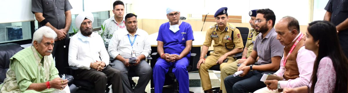 At SMVD Narayana Superspeciality Hospital, Katra, I met devotees injured in landslide &amp; enquired about their health. Urged Doctors to ensure best possible treatment. My gratitude to emergency responders, SMVDSB employees &amp; citizens whose exemplary interventions saved many lives.
