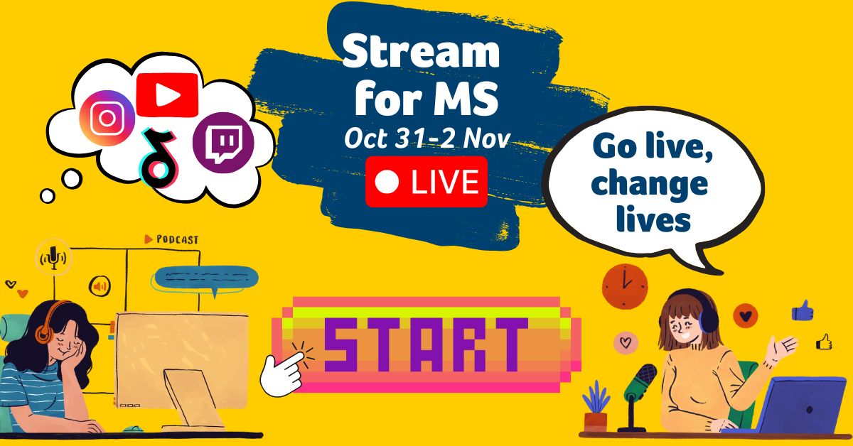 MSTrust's tweet image. Join us this MS awareness week for Stream for #MS

Hit live, change lives! Our next big streaming event Spook for MS will be on 31 October-2 November. But you can stream anytime!

Stream for MS now!

#MultipleSclerosis

mstrust.org.uk/event/msplay-g…