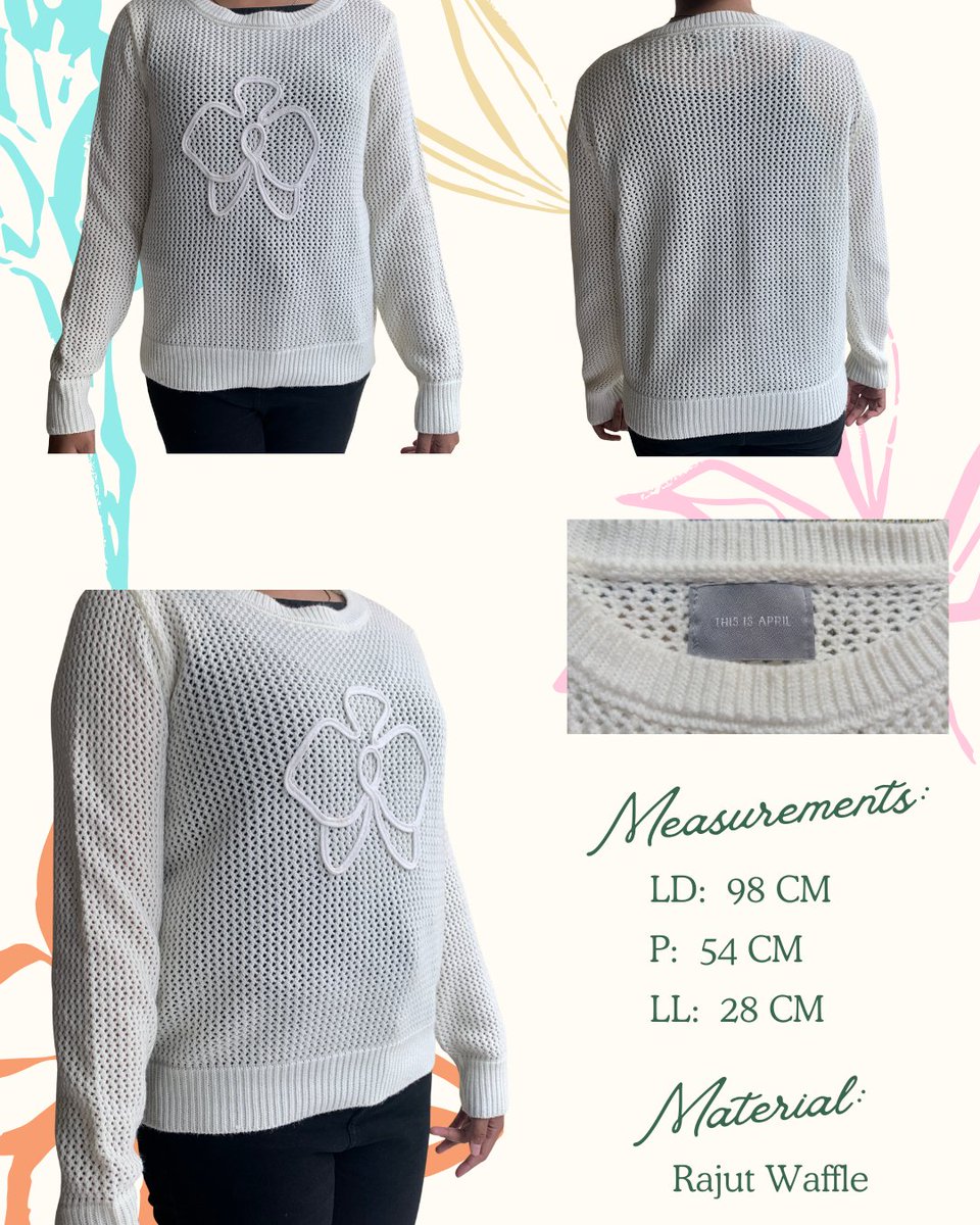 byfemmora's tweet image. ♧ Preloved Sweater Rajut This Is April ♧

Tb/bb model di foto: 155 cm/50 kg  

Unused  

Detail? DM #preloved #prelovedbyfemmora #prelovedatasan