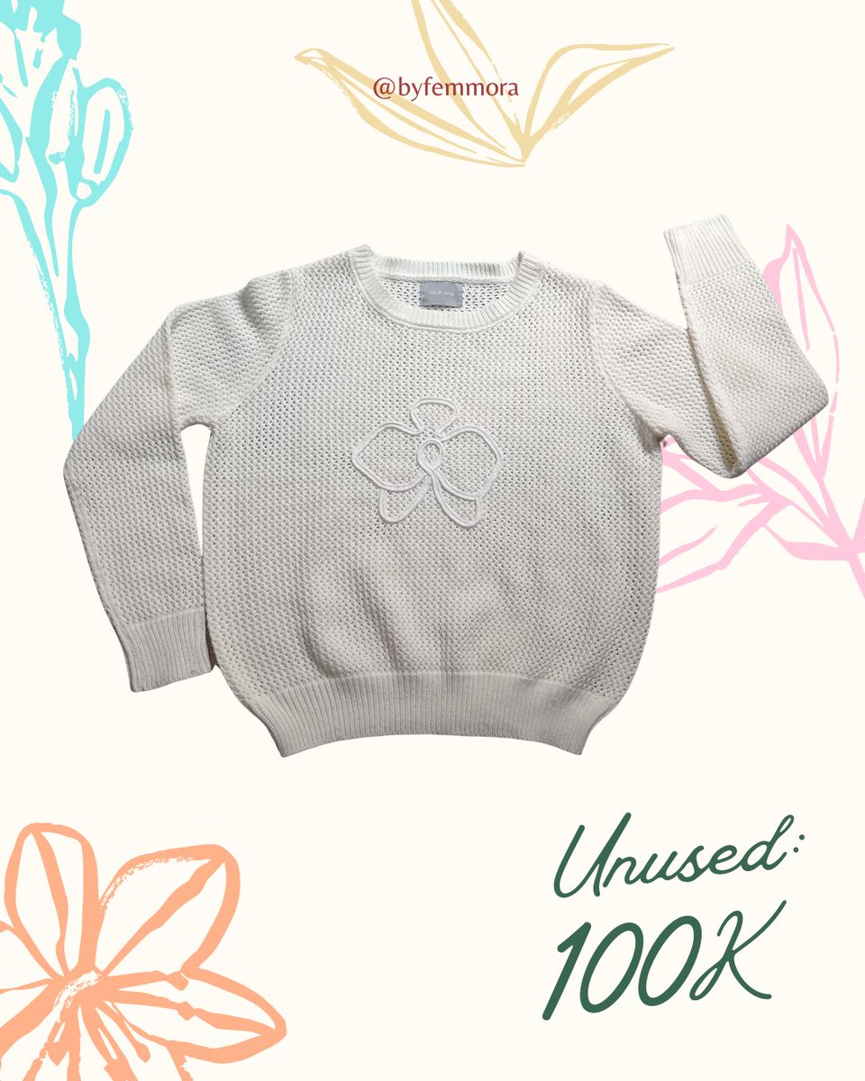 byfemmora's tweet image. ♧ Preloved Sweater Rajut This Is April ♧

Tb/bb model di foto: 155 cm/50 kg  

Unused  

Detail? DM #preloved #prelovedbyfemmora #prelovedatasan