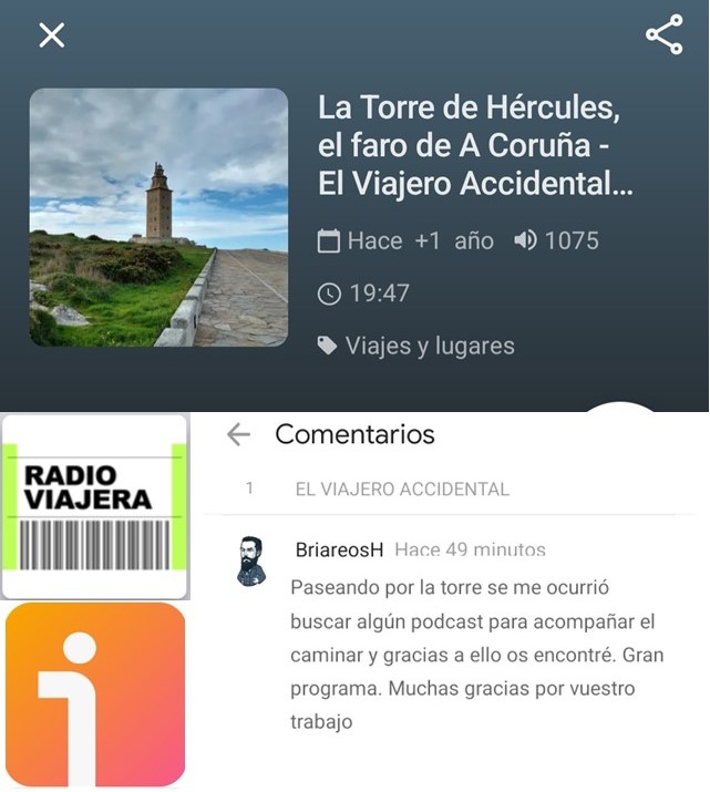 Recientemente hemos regresado con <a href="/RadioViajera/">Radio Viajera Travel Podcast</a> y los #podcasts de <a href="/elviajeroaccide/">El Viajero Accidental</a>
<a href="/LuzPicos/">Luz Picos</a> se planteó más de una vez si nuestros oyentes seguirían ahí después de más de 1 año sin nuevos podcasts. 
Nos alegra que siguen y llegan nuevos...
<a href="/torrehercules/">Torre de Hércules</a> con <a href="/manuandtheworld/">Travelling without moving</a>