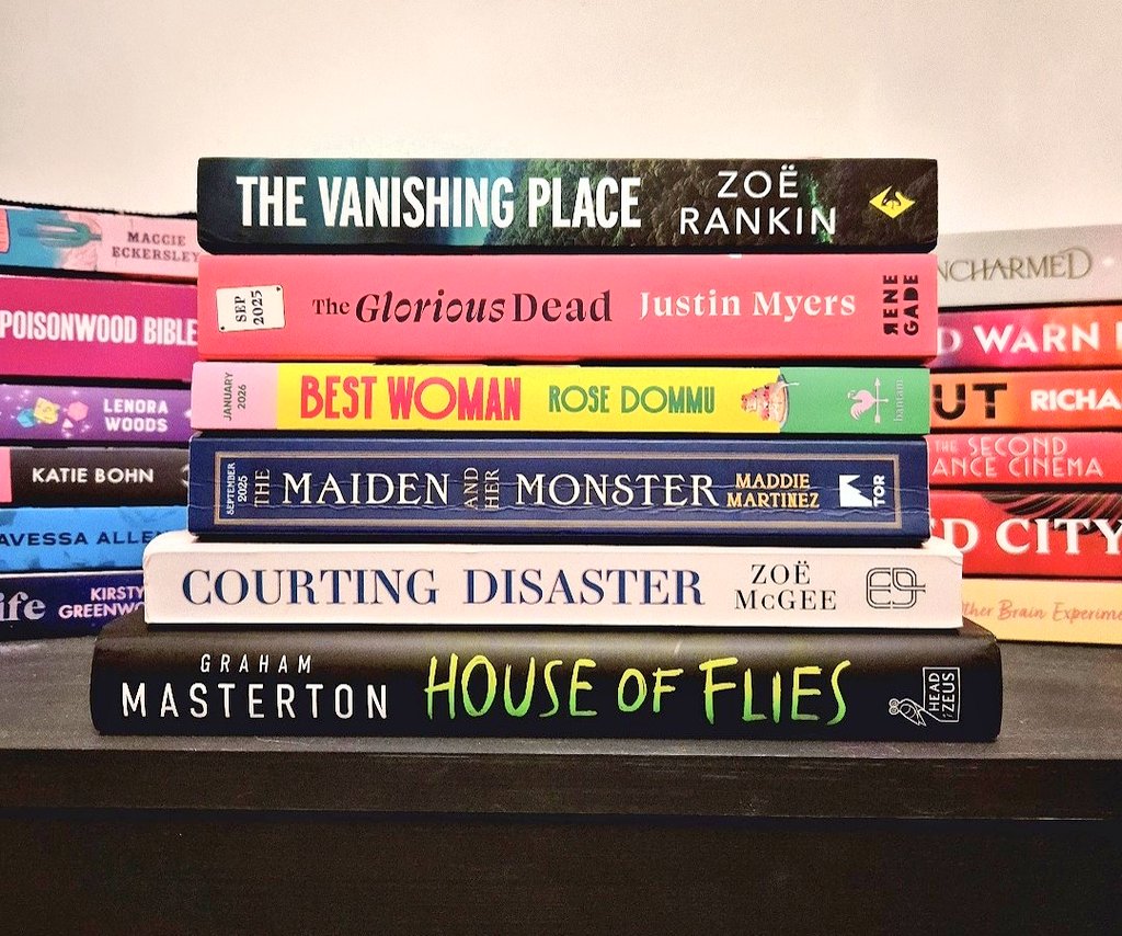 _DanielleLouis_'s tweet image. ✨ New book mail 🥰

Huge thanks to the publishers 💌📚

Mystery, monsters, romance &amp;amp; thrills await!

The Vanishing Place, The Glorious Dead, Best Woman, The Maiden &amp;amp; Her Monster, Courting Disaster, House of Flies 😍

Which should I start first?

#TBR #BookTwitter #BookStack