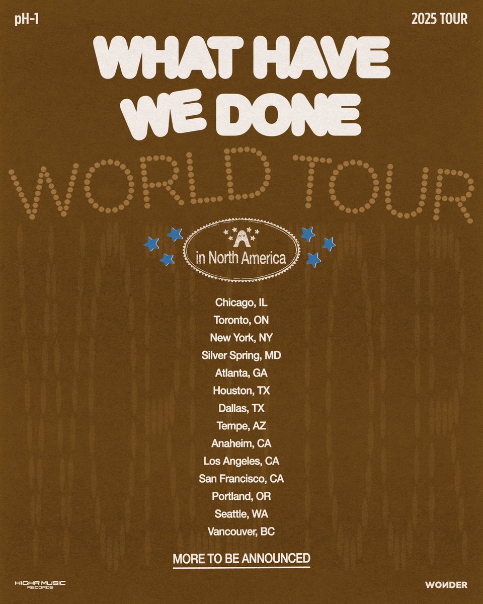 pH-1 WHWD 2025 WORLD TOUR in North America

📢OFFICIAL ANNOUNCEMENT
2025.09.02 (TUE) 10AM (PT) / 1PM (ET) / 2AM
(KST+1)

#pH1 #피에이치원
#WHWDTOUR
#WHWD2025WORLDTOURINNA
#H1GHRMUSIC #하이어뮤직

*기존 공지 일정이 변경된 점 양해 부탁드립니다.

The original announcement schedule
