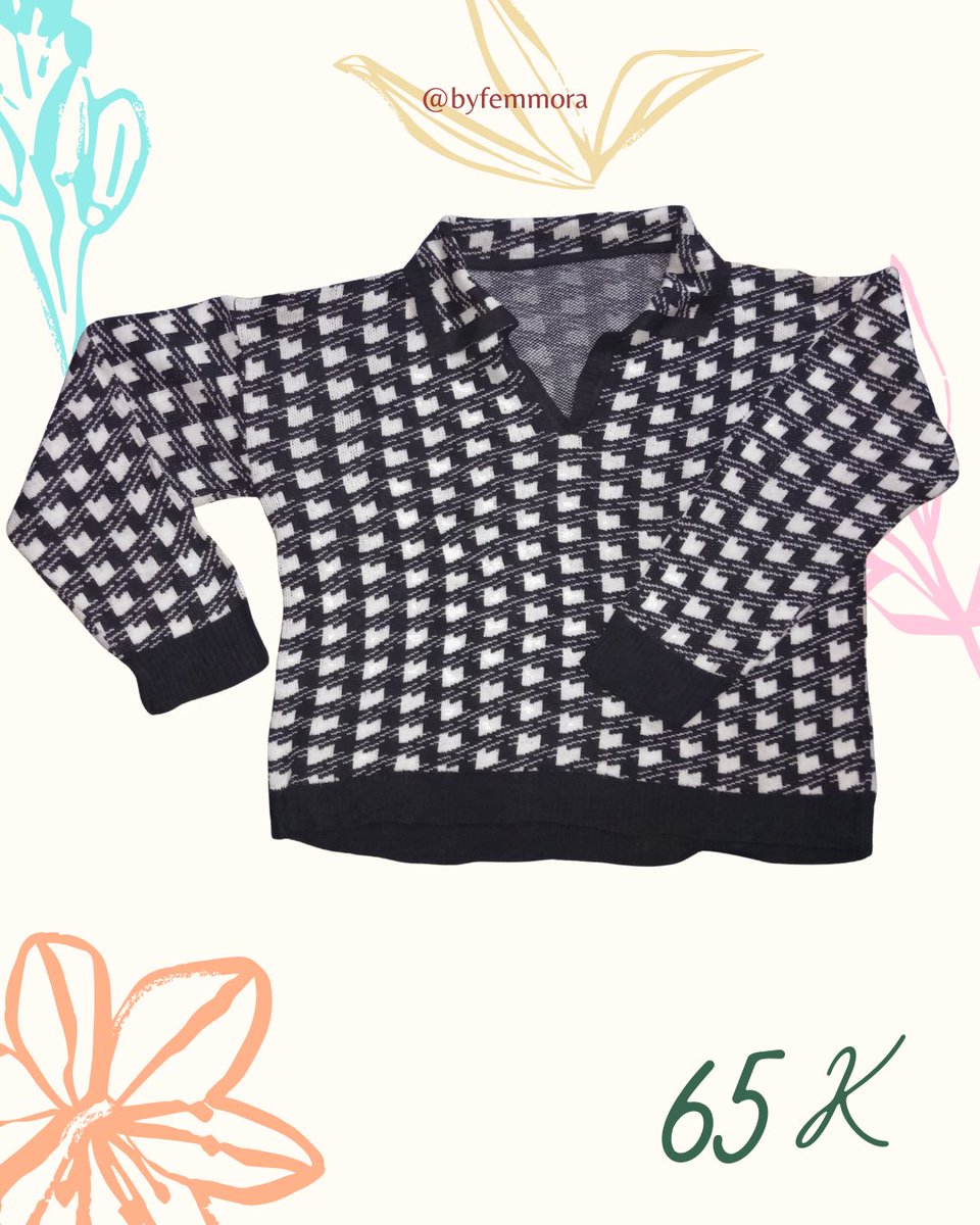 byfemmora's tweet image. ♧ Sweater Rajut Motif Houndstooth ♧  

Tb/bb model di foto: 155 cm/50 kg  

Pemakaian 3x

Detail? DM #preloved #prelovedbyfemmora #prelovedatasan