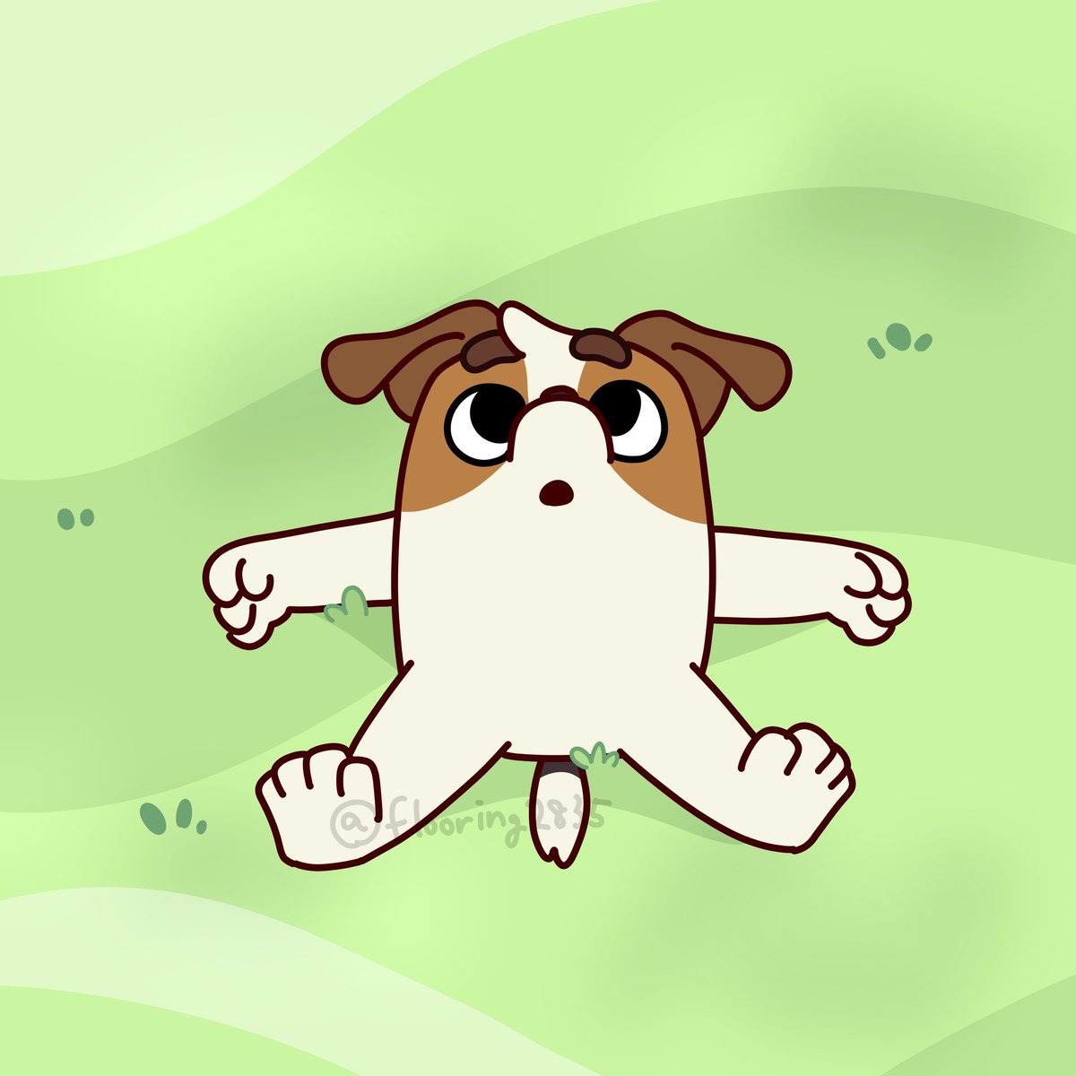 #イラスト #ファンアート #fanart #犬 #dog
#ジャックラッセルテリア 
#jackrussellterrier
#ディズニー #disney #ブルーイ #bluey #blueyfanart 
#jack