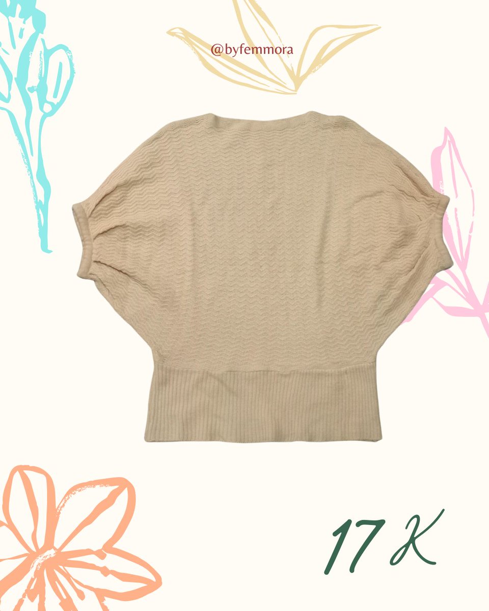 byfemmora's tweet image. ♧ Preloved Batwing Knit Top ♧

Tb/bb model di foto: 149 cm/40 kg  

Unused  

Detail? DM #preloved #prelovedbyfemmora #prelovedatasan