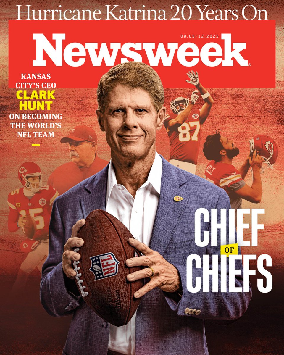Newsweek (@newsweek) on Twitter photo Clark Hunt may not be as famous as @chiefs players like <a href="/PatrickMahomes/">Patrick Mahomes II</a> and <a href="/tkelce/">Travis Kelce</a>, but his impact has been equally, if not more important, to the team's meteoric rise.
We caught up with the <a href="/NFL/">NFL</a> team's chairman and CEO in an exclusive #Newsmakers interview for Newsweek. 🏈 Clark Hunt may not be as famous as @chiefs players like <a href="/PatrickMahomes/">Patrick Mahomes II</a> and <a href="/tkelce/">Travis Kelce</a>, but his impact has been equally, if not more important, to the team's meteoric rise.
We caught up with the <a href="/NFL/">NFL</a> team's chairman and CEO in an exclusive #Newsmakers interview for Newsweek. 🏈