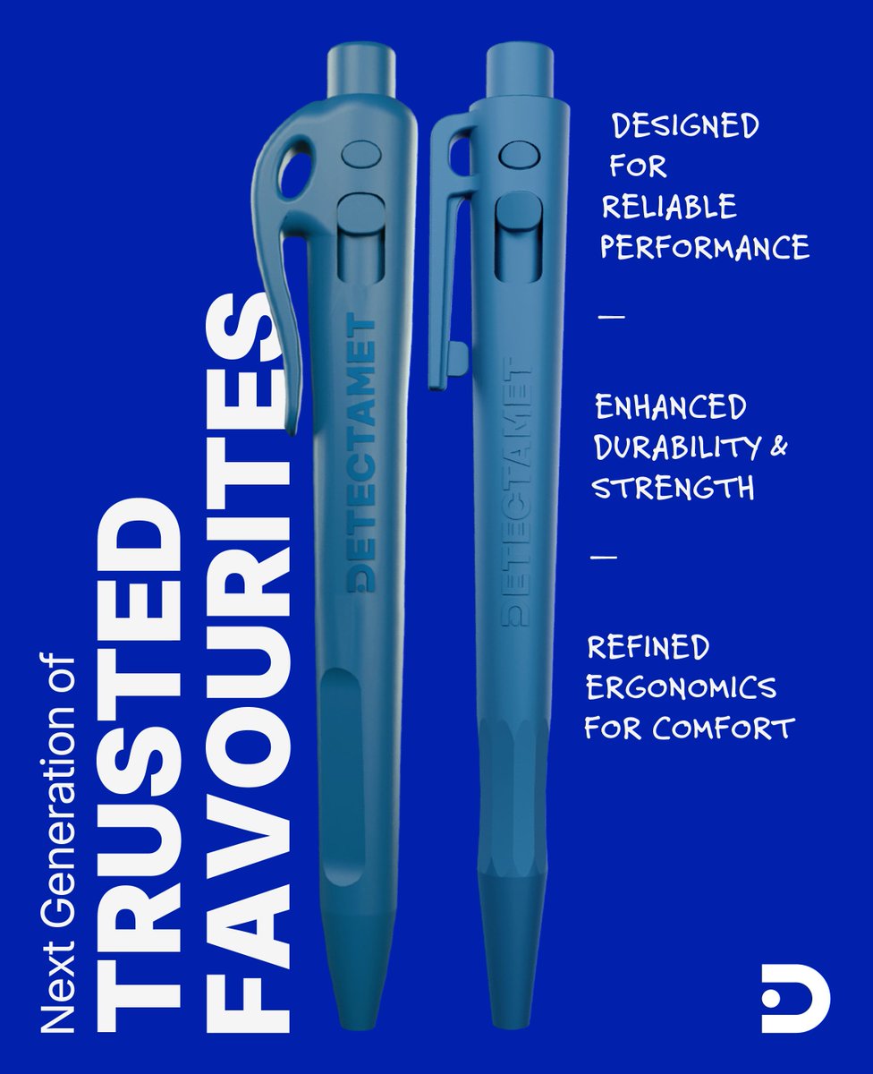 Detectamet's tweet image. ✍️ Next Generation: Our best-selling HD &amp;amp; Elephant Pens, redesigned!
Stronger 💪 Smarter 🧠 Fully Detectable 🔍
👉 Free samples available — try before you buy!
bit.ly/4fW6PON

#FoodSafety #Pharma #FoodProduction #HACCP #Compliance #DetectablePens