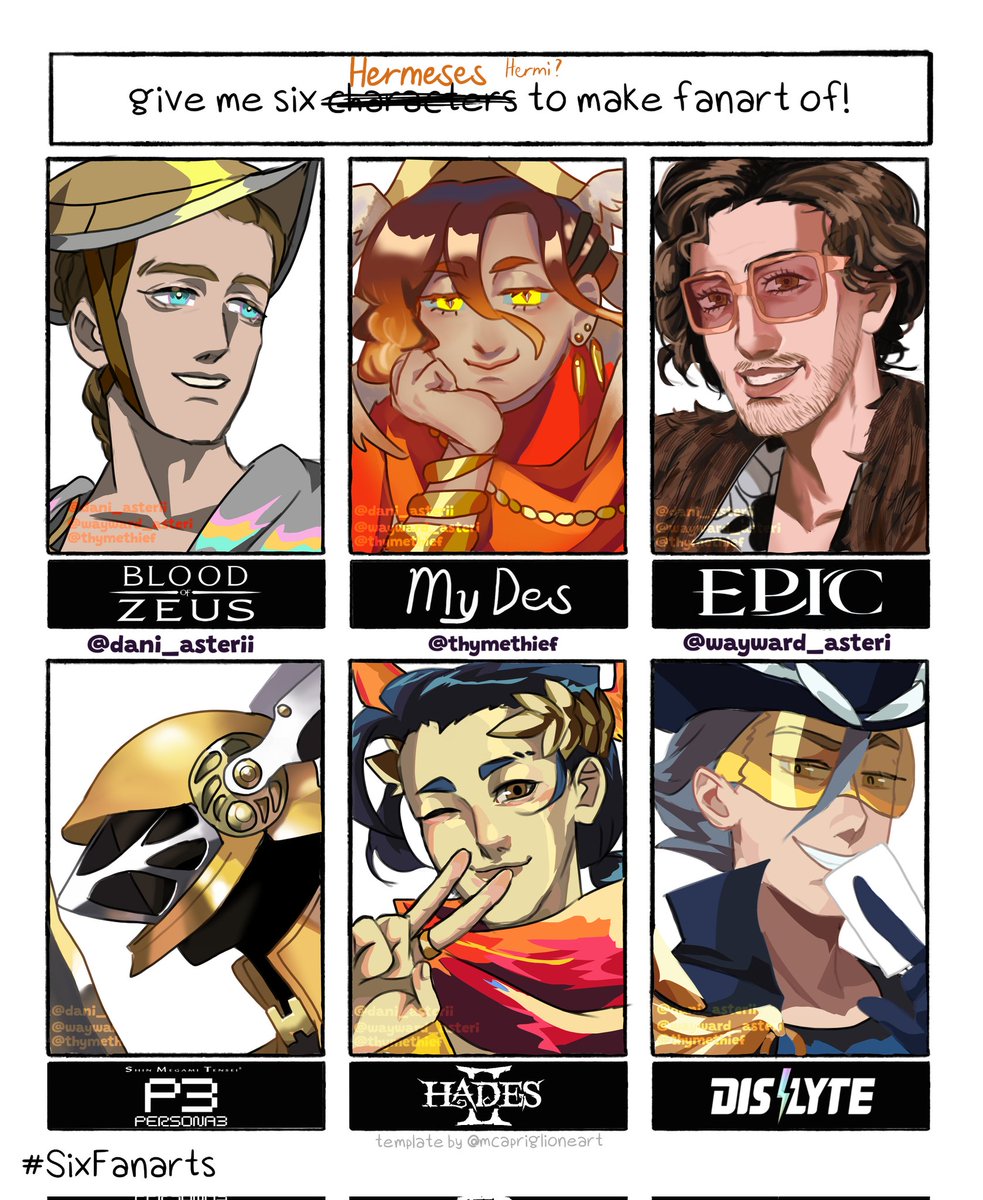 thymethief's tweet photo. Ladies and gentlemen and everyone in between and beyond, I present to you Hermes × 6!
#hermes #BLOODOFZEUS #epicthemusical #troydoherty #Persona3 #hades2 #dislytefanart https://t.co/KLeUq9fC6z