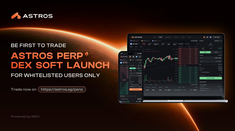 给兄弟们抽5个白，可提前参与内测！

Sui生态Astros <a href="/astros_ag/">Astros 🧑‍🚀</a> 是NAVI Protocol <a href="/navi_protocol/">NAVI Protocol</a> 孵化的DEX聚合器，Sui Foundation 互动支持，Soft Launch 是Astros 的第一个活动，有白才可以参与，大概率是有空投奖励的，而且内测的福利是后期没法比拟的！
astros.ag/perp?referralC…

要求
1、关注