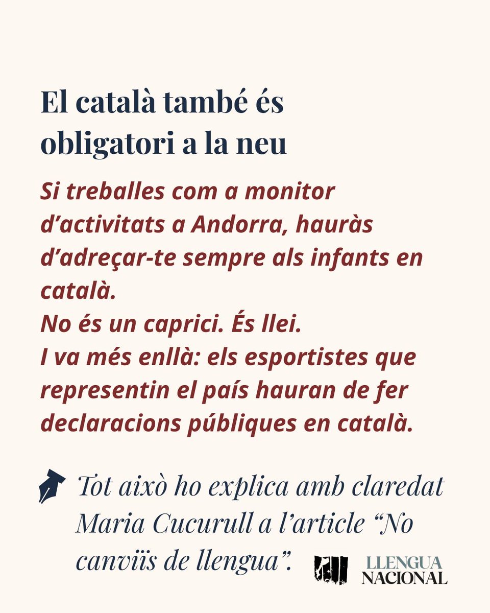 📖Tot això ho explica amb claredat Maria Cucurull a l’article “No canviïs de llengua”. tuit.cat/s50bf
tuit.cat/I5Ye6