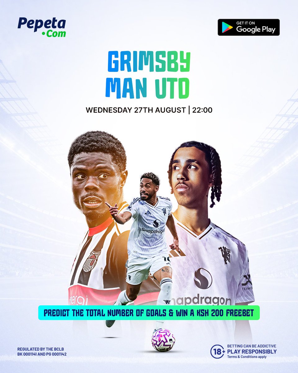Man-utd wako grao tonight na bado wana-chase their first win of the season 😢

Amorim ata-rotate wisely ama atarisk an upset pia leo?
Predict the TOTAL NUMBER OF GOALS for a chance to win 🏆 
𝑻𝑬𝑹𝑴𝑺 𝑨𝑵𝑫 𝑪𝑶𝑵𝑫𝑰𝑻𝑰𝑶𝑵𝑺:
1.⁠ ⁠You MUST SHARE this post.
2.⁠ ⁠One