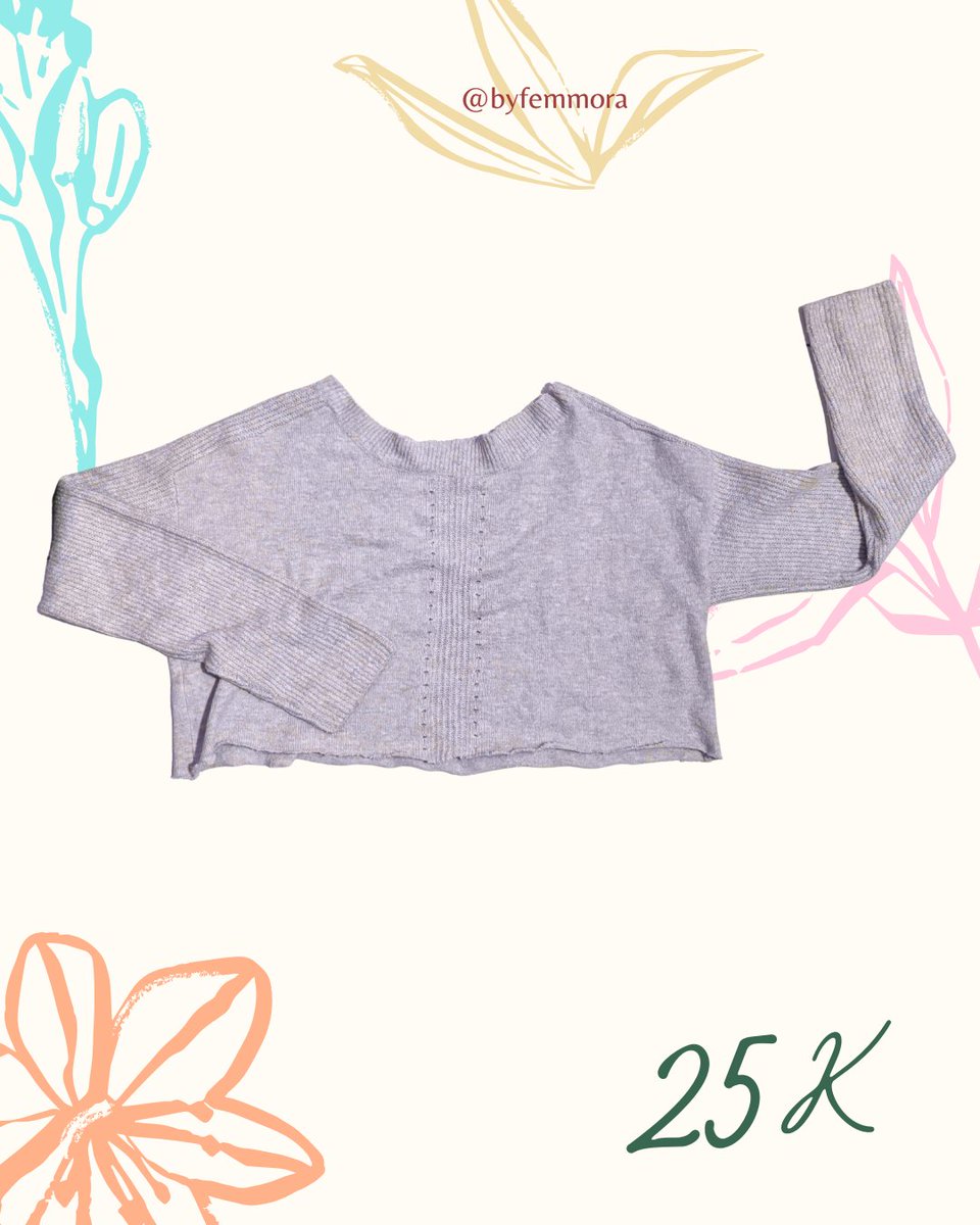 byfemmora's tweet image. ♧ Preloved Crop Rajut Abu Lengan Panjang ♧  

Tb/bb model di foto: 157 cm/55 kg  

Pemakaian pribadi  

Detail? DM #preloved #prelovedbyfemmora #prelovedatasan