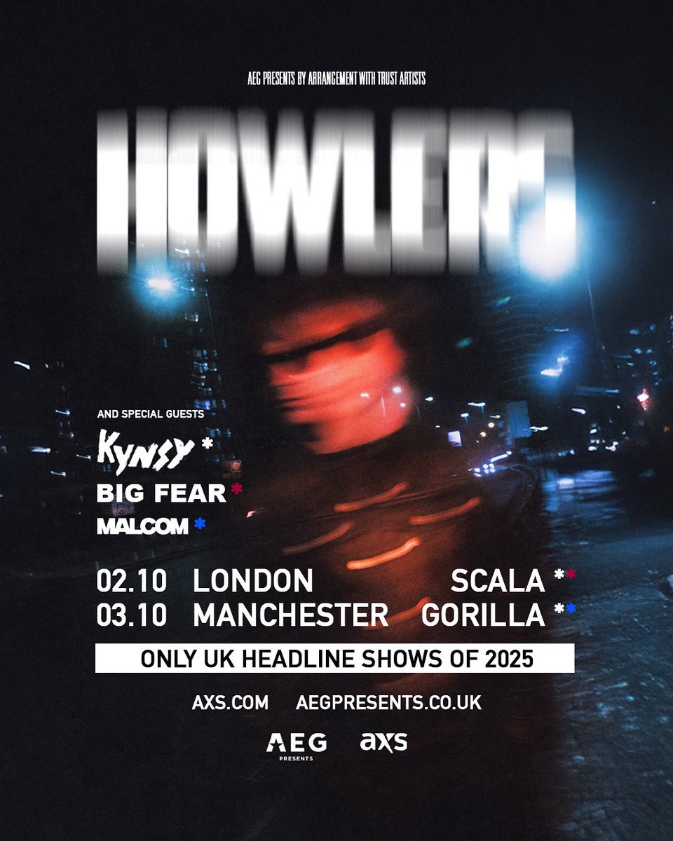 Massive announcement this morning! We join <a href="/thehowlersuk/">The Howlers</a> at <a href="/thisisgorilla/">GORILLA</a> on Oct 3rd!

Can’t believe we get to play a dream venue of ours in our hometown. Tickets below we wanna see you all there X

axs.com/uk/series/2659…