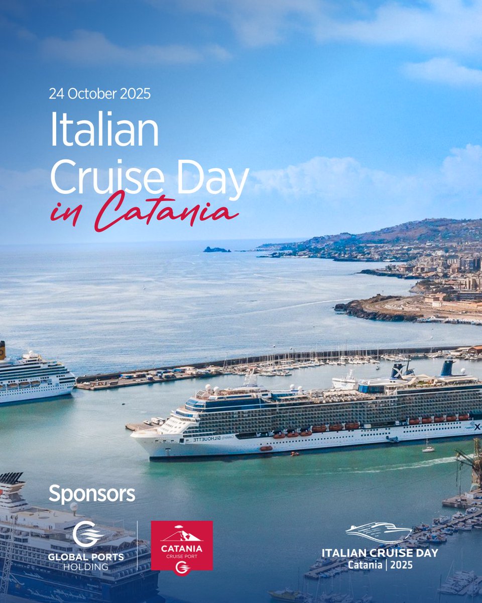 We’re pleased to share that Global Ports Holding, together with Catania Cruise Port, are sponsors to Italian Cruise Day on 24 October in Catania.

We look forward to meeting the next generation of cruise industry professionals in Sicily this autumn.