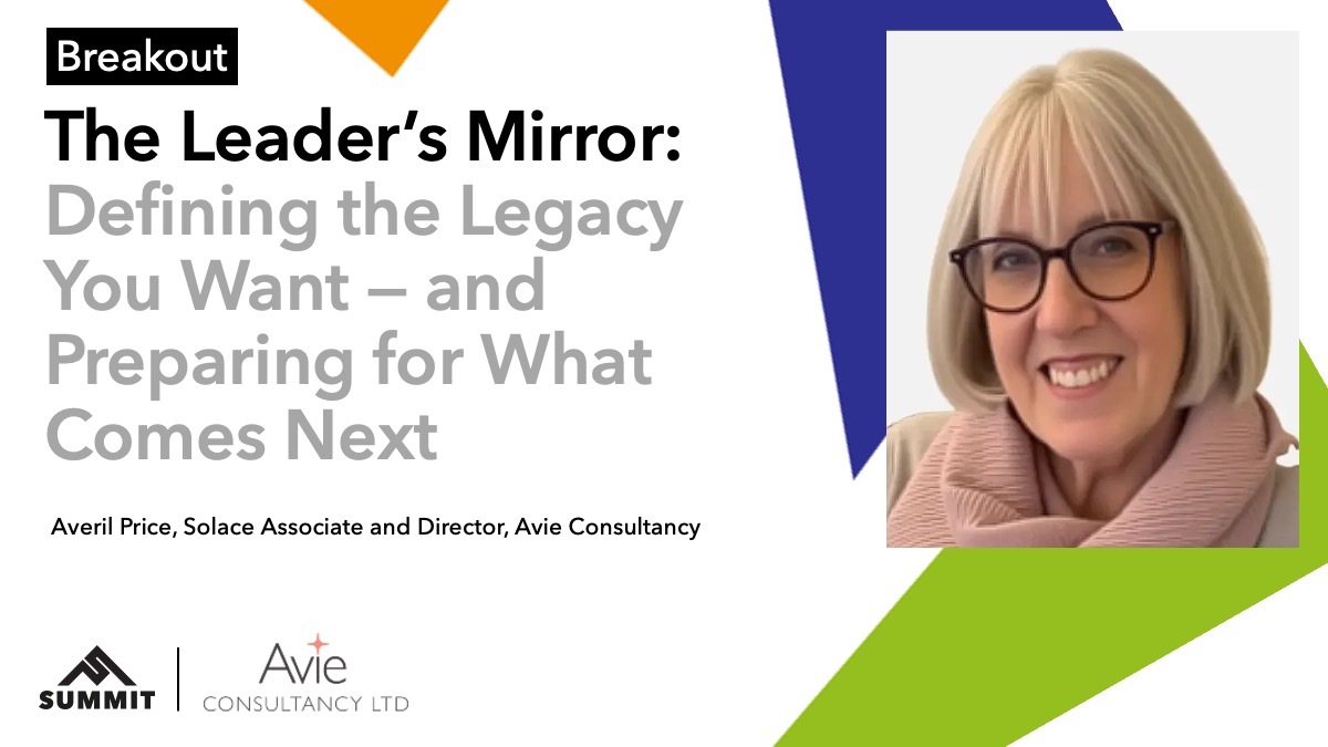 Solace_UK's tweet image. 🪞 When you step away, what will remain?

At #SolaceSummit, Avril Price leads The Leader’s Mirror — a workshop helping senior local gov leaders reflect, define their legacy &amp;amp; prepare for the next chapter.

👉 Book now bit.ly/3UQa5Bx

#LocalGov #Leadership #PublicService