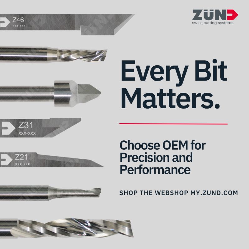 From foam to composites, Zünd cutters handle it all with precision. As an OEM, we engineer our blades, bits, and tools specifically for Zünd systems—ensuring maximum performance, consistency and traceability.

#zundcutter #consumables #digitalcutting