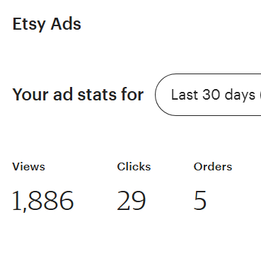 Etsy’nin yeni reklam stratejisini yeni mağazamda denemeye başladım. İlk sonuçlar şimdilik fena değil.

Şunu unutmamak gerek: Etsy Ads tamamen ürün ve kategori bazlı çalışır. Yani doğru başlık, görsel ve kategori seçimi, reklamın performansını belirler.

İlk verilerde tıklamadan