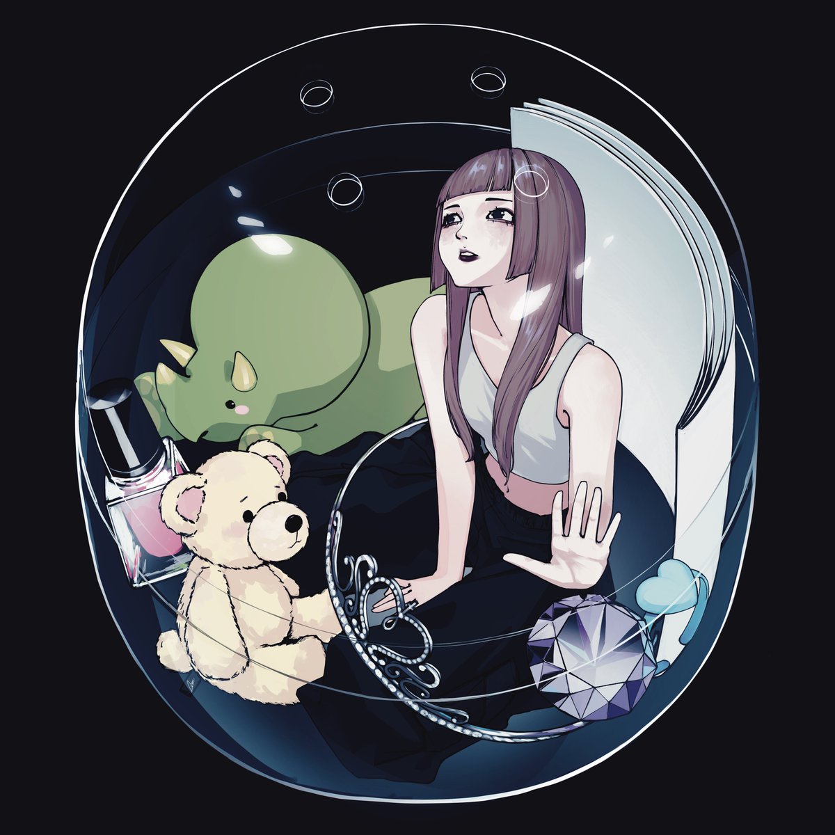 ｢ あの頃の 」
／“ Back then, ”

 #illustration 
 #あの子のポケットにあったもの