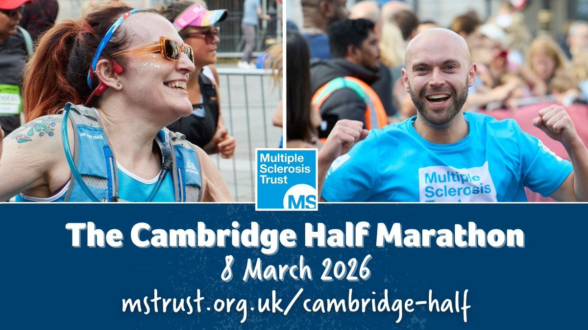 MSTrust's tweet image. Spaces Now Open for the 2026 Cambridge Half Marathon!

Get ready for an unforgettable experience as you run through the stunning sights and sounds of historic Cambridge on a fast, flat course.

Sign up today for just £25!

#MS #MultipleSclerosis

mstrust.org.uk/cambridge-half