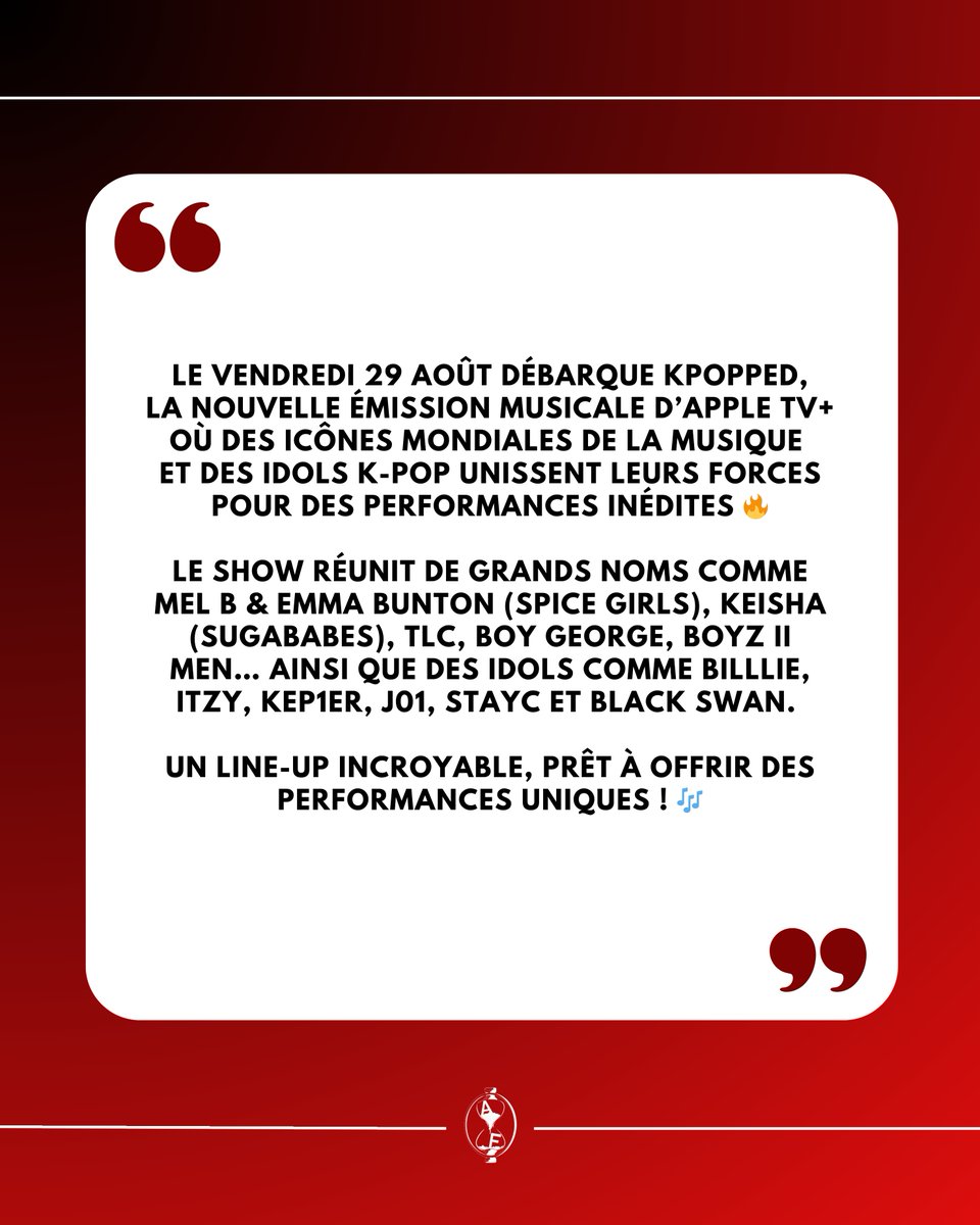 ATEEZFRA's tweet image. [📢- KPOPPED]

Retrouvez ATEEZ dès vendredi 29 août sur Apple TV pour l'émission KPOPPED! 

🔗tv.apple.com/fr/show/kpoppe…

#에이티즈 #ATEEZ