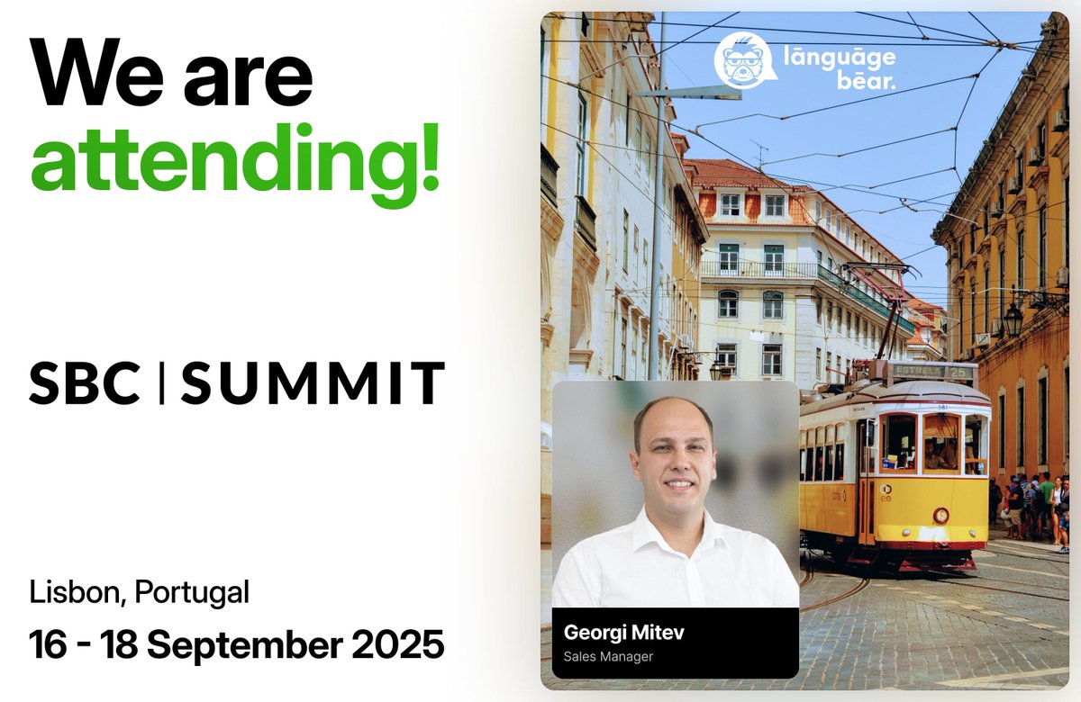 languagebearcom's tweet image. Heading to #SBCSummit2025 in Lisbon?

Let's talk about growing your global reach through tailored SEO content and translation. Our #iGaming specialist, Georgi Mitev, will be there Sept 16-18.

Ready to talk strategy? 
📅 Secure a time here: bit.ly/41VLyig

#SBCSummit