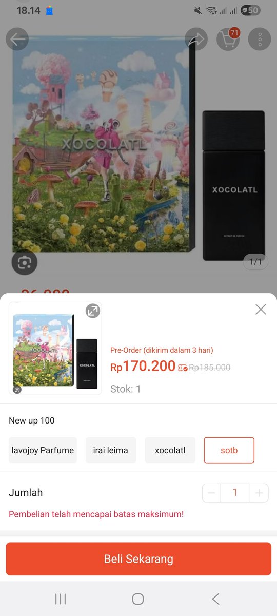 dinobirushop's tweet photo. wts want to sell, BANTING HARGA🤩🤩🤩🤩
parfum saff n co varian irai leima, sotb dan xocolatl ga sampe 200rb, irai leima cuma 174.200 ajalohh😧 harga di bawah semuanya after voucher 8% di shopee ya, kalo akunnya wangi, pasti bisa lebih murah, yuk dicek🤩 https://t.co/3Kkv5QLOeu