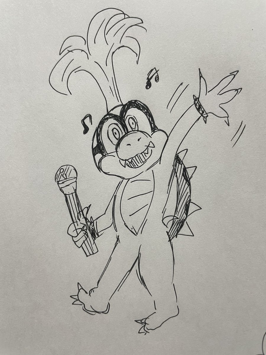 Sakur_Moon's tweet image. ボールペンでイギー描いてみた
#Iggy  #koopaling #クッパ七人衆