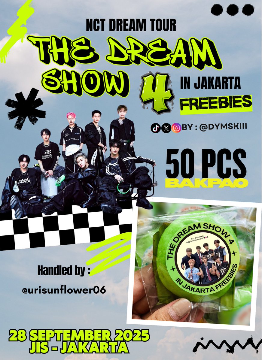 dymeh (@dymskiii) on Twitter photo THE DREAM SHOW 4 IN JAKARTA FREEBIES‼️
50 PCS Bakpao isi Coklat
🗓️ (Day 2) Minggu 28 September 2025
📍 Jakarta International Stadium (JIS)
Freebies akan di handle oleh : <a href="/urisunflower06/">rizaʕง•ᴥ•ʔง</a>
Like & RT Ya
Update lokasi akan diinfo lagi 💚
#NCTDREAM️ #TDS4inJAKARTA THE DREAM SHOW 4 IN JAKARTA FREEBIES‼️
50 PCS Bakpao isi Coklat
🗓️ (Day 2) Minggu 28 September 2025
📍 Jakarta International Stadium (JIS)
Freebies akan di handle oleh : <a href="/urisunflower06/">rizaʕง•ᴥ•ʔง</a>
Like & RT Ya
Update lokasi akan diinfo lagi 💚
#NCTDREAM️ #TDS4inJAKARTA