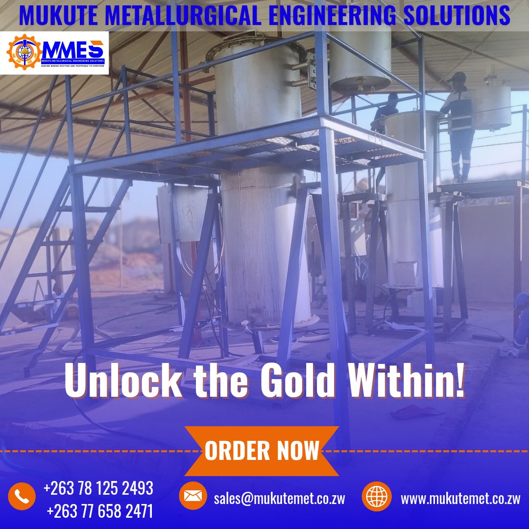 Mukute Metallurgical Engineering Solutions (@mukute_c) on Twitter photo Unlock the Gold Within!!💰
Our boilers are engineered to deliver up to 98% recovery rate, ensuring consistent and reliable high yield results every time.
Get the profits you worked hard for.
Call/WhatsApp Now:
+263 78 125 2493
+263 77 658 2471
sales@mukutemet.co.zw Unlock the Gold Within!!💰
Our boilers are engineered to deliver up to 98% recovery rate, ensuring consistent and reliable high yield results every time.
Get the profits you worked hard for.
Call/WhatsApp Now:
+263 78 125 2493
+263 77 658 2471
sales@mukutemet.co.zw