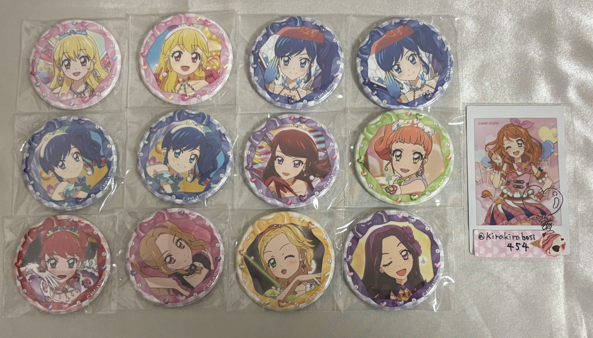 ☺️新品☺️★アイカツ！★花園きらら バースデー缶バッジ★12点セット★ きらら on X: 
