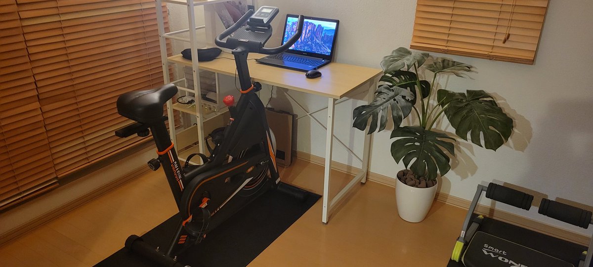 バンチャ🍵🐱✨

独身オヤジのお部屋魔改造ビフォーアフター😜

エアロバイク買っちゃったん💕
椅子？そんな軟弱なもの使わねぇぜ😼