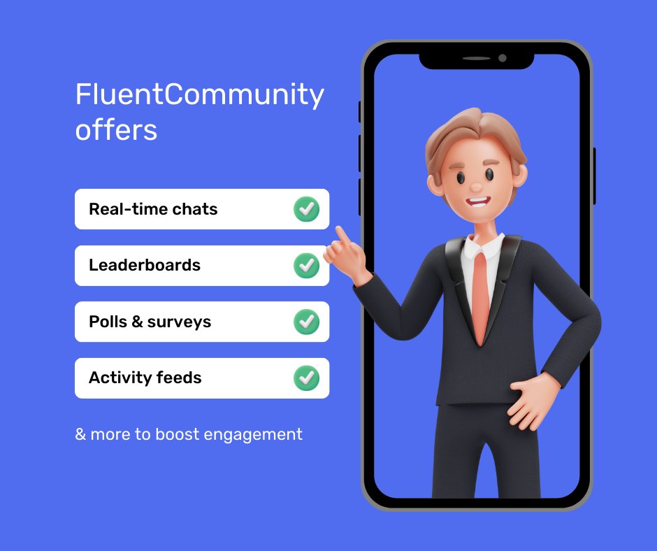 FluentCommunity's tweet image. Community isn’t just about numbers, it’s about engagement!

With #FluentCommunity, boost participation through:

⚡ Real-time chats
📊 Polls &amp;amp; surveys
🏆 Leaderboards
📰 Activity feeds
Grow a vibrant, connected space right inside WordPress!