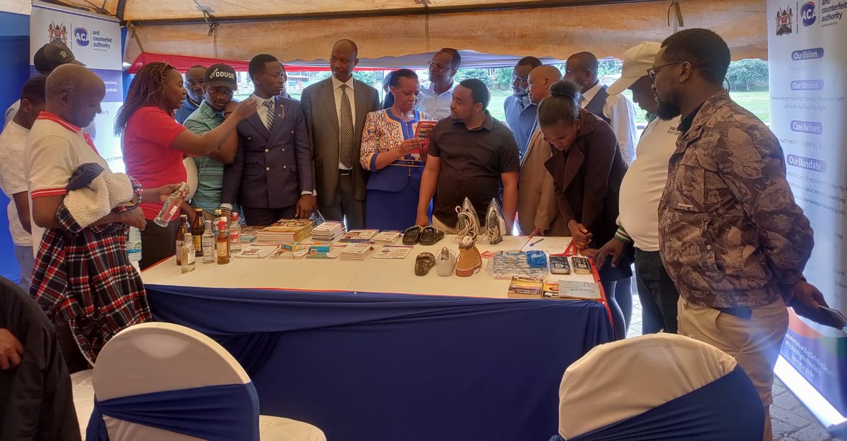 ACA_Kenya's tweet image. The Anti-Counterfeit Authority is at the KNCCI Tharaka Nithi Expo happening from 27th–39th August, at Chuka University)!

Visit our booth to learn how to spot counterfeits, protect your family, and safeguard your business. Together we can #StopCounterfeits