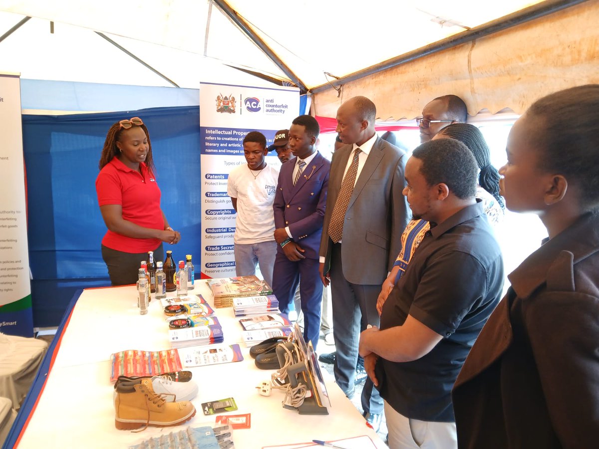 ACA_Kenya's tweet image. The Anti-Counterfeit Authority is at the KNCCI Tharaka Nithi Expo happening from 27th–39th August, at Chuka University)!

Visit our booth to learn how to spot counterfeits, protect your family, and safeguard your business. Together we can #StopCounterfeits