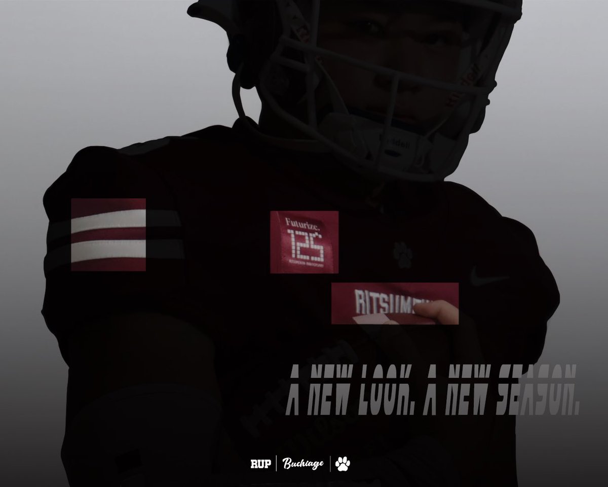 A new look. A new season.
⁡
coming soon...
⁡
#Rits #Ritsumeikan  #Panthers #americanfootball #アメフト #立命館 #パンサーズ #秋シーズン #BUCHIAGE