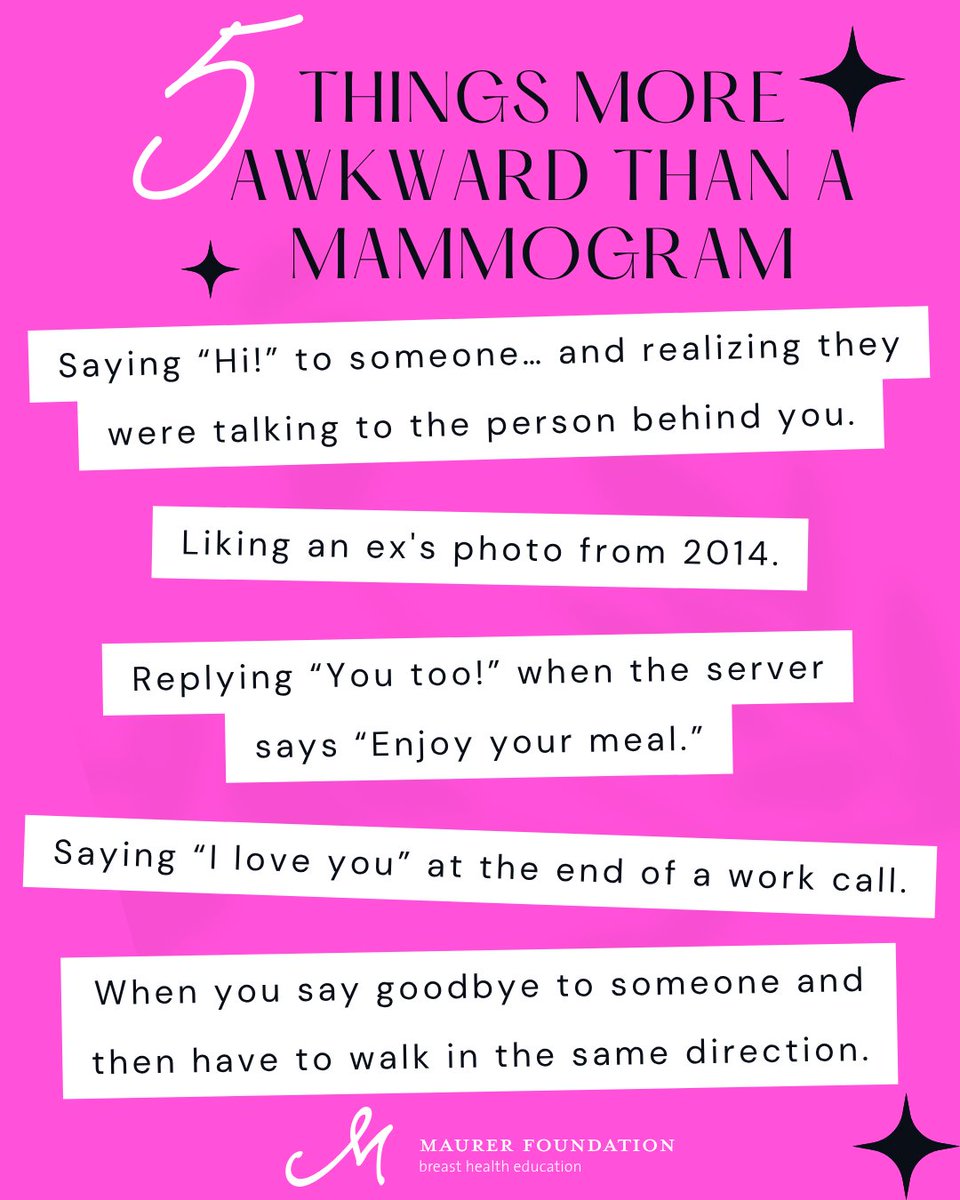A mammogram might feel a little awkward, but let's be honest, you’ve lived through WAY worse. Tell us in the comments your more-awkward-than-a-mammogram-story!