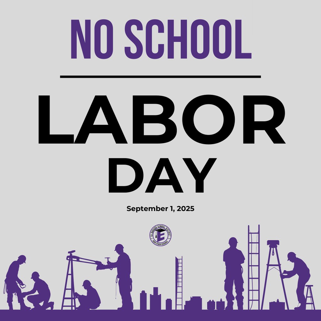 Reminder: All schools will be closed on Monday, September 1st, in observance of Labor Day!