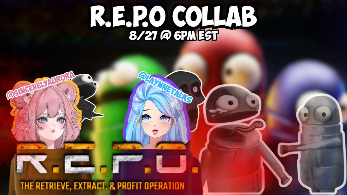 Aurora ๐๐ DreamHack Dallas (@gg_rora) on Twitter photo ใ Collab Central ใโฉยฐ๐ฒโ๐. โโธ ๐โฎห
Today on stream weโll be partying up with the cutest <a href="/LaynneTalks/">Laynne Talks ๐ฉต๐๏ธ๐๏ธ</a> to play some R.E.P.O! โจ
Weโll start stream at our normal time of 4PM EST & Laynne will be joining us at 6PM EST! Come watch us definitely not die a lot to the Eldritch ใ Collab Central ใโฉยฐ๐ฒโ๐. โโธ ๐โฎห
Today on stream weโll be partying up with the cutest <a href="/LaynneTalks/">Laynne Talks ๐ฉต๐๏ธ๐๏ธ</a> to play some R.E.P.O! โจ
Weโll start stream at our normal time of 4PM EST & Laynne will be joining us at 6PM EST! Come watch us definitely not die a lot to the Eldritch