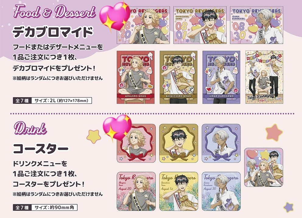 TheキャラCAFE バースデーパーティ デカブロマイド マイキー TheキャラCAFE バースデーパーティ デカブロマイド マイキー