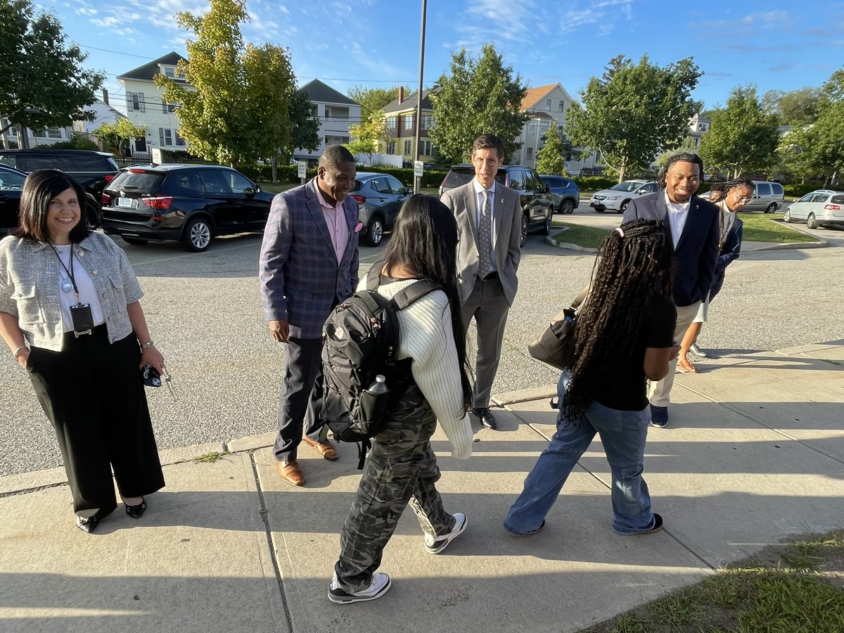 Providence Public Schools (@pvdschools) on Twitter photo The students are arriving! <a href="/RIDeptEd/">Rhode Island Department of Education (RIDE)</a> Commissioner, <a href="/PVDMayor/">Mayor Brett Smiley</a>, and PVD School Board <a href="/TyR_Stephens/">Ty'Relle Stephens</a> join the <a href="/pvdschools/">Providence Public Schools</a> team to greet students at <a href="/Alvarezhsprov/">alvarez</a>. #Back2SchoolRI #AttendanceMattersRI The students are arriving! <a href="/RIDeptEd/">Rhode Island Department of Education (RIDE)</a> Commissioner, <a href="/PVDMayor/">Mayor Brett Smiley</a>, and PVD School Board <a href="/TyR_Stephens/">Ty'Relle Stephens</a> join the <a href="/pvdschools/">Providence Public Schools</a> team to greet students at <a href="/Alvarezhsprov/">alvarez</a>. #Back2SchoolRI #AttendanceMattersRI