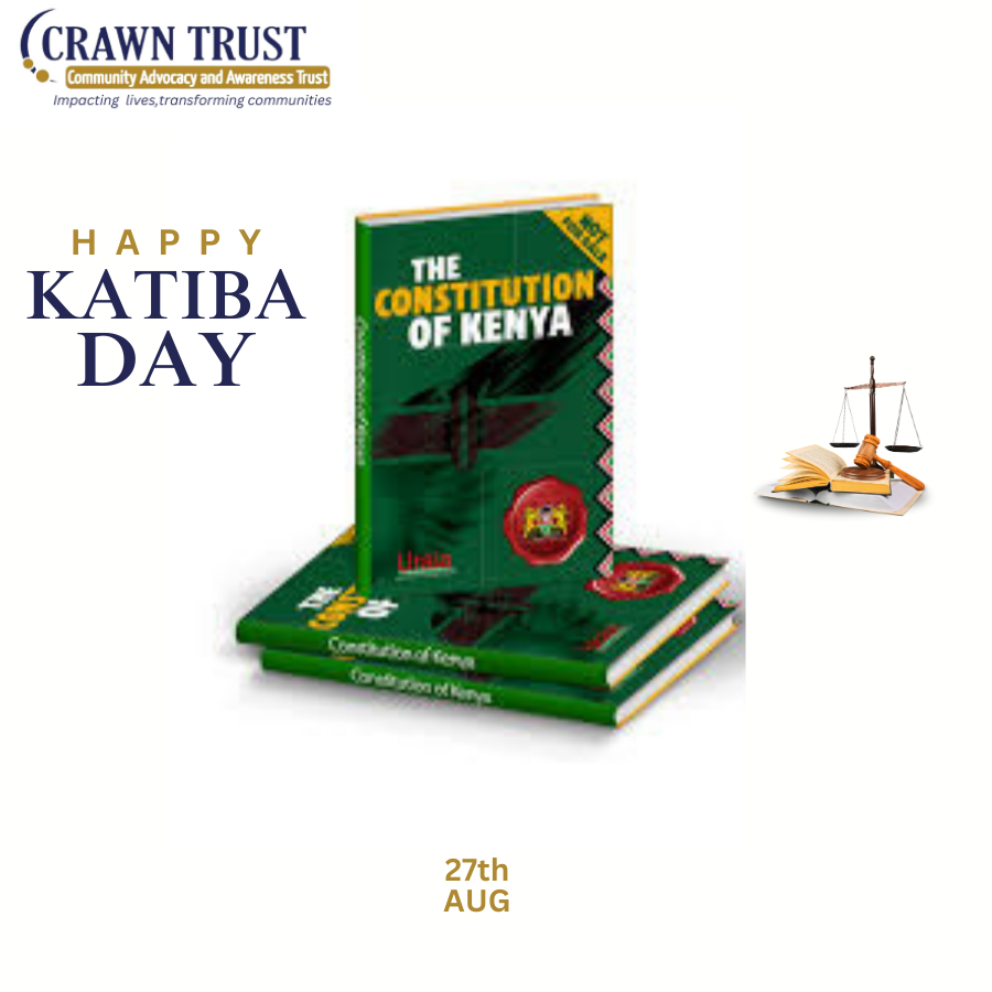 This year's Katiba Day marks 15 years since the promulgation of the Constitution of Kenya- CoK 2010, a transformative Constitution which is a beacon of hope and progress for our nation. This historic document  enshrines the national values of equality, human rights, good