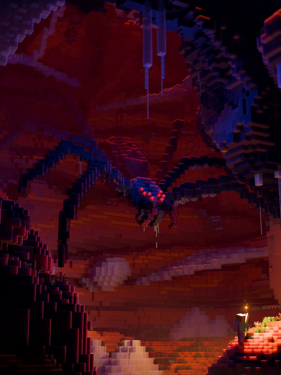 I rendered the spider nest made by @gogogooms. 
As soon as I saw it, I thought it would make a great render. It really sparks my sense of adventure.

#Minecraft #Minecraftbuilds #minecraft建築コミュ #マインクラフト