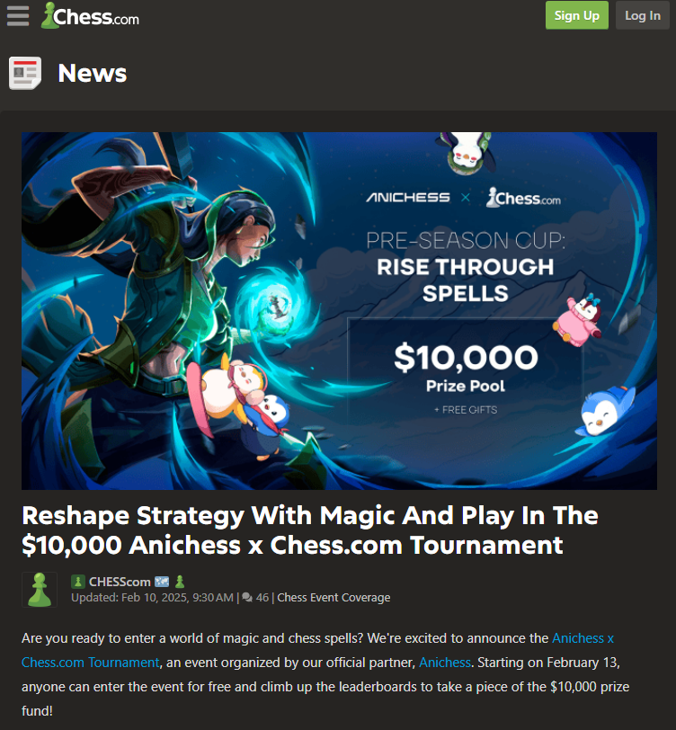 Esports spine is forming with rumors of T1 partnerships in PH. 👀

From Chess .com Pre-Season Cups to Bybit Blitz Finals... all the formats, broadcasts, prize pools. 🏆

If you’re late, don’t overthink it. 
Create account → play dailies with <a href="/SAUCESQUADGG/">SAUCE SQUAD</a>  →🏆 WIN REWARDS
The