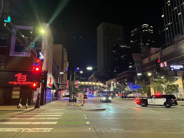 Samantha Zamora (@samzamorafox9) on Twitter photo A third deadly shooting in Minneapolis in less than 13 hours. In total, three people are dead and eight others are hurt. So far, no arrests. 
This photo is from our <a href="/SeKwonTV/">Se Kwon</a> who is on the scene of the latest shooting downtown Minneapolis. Live and local all morning on <a href="/FOX9/">FOX 9</a> A third deadly shooting in Minneapolis in less than 13 hours. In total, three people are dead and eight others are hurt. So far, no arrests. 
This photo is from our <a href="/SeKwonTV/">Se Kwon</a> who is on the scene of the latest shooting downtown Minneapolis. Live and local all morning on <a href="/FOX9/">FOX 9</a>