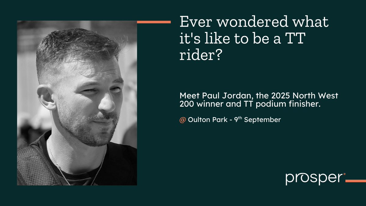 This is an #exclusive opportunity for our #members to meet our high-performance team that competes at the TT! <a href="/PaulJordan61/">Paul Jordan</a> is a talented and determined road racer who has made a significant impact on the Isle of Man TT since his debut in 2017. 

Here's your chance to go behind