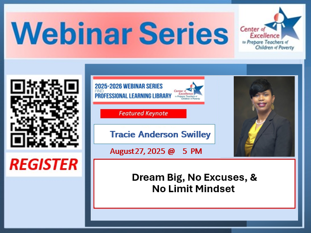 CenterofExcel's tweet image. TODAY!   Live &amp;amp; Free!  Join National Secondary Principal of the Year (and SC Principal of the Year), Tracie Anderson Swilley,  for this sure-to-inspire webinar.  5 PM Eastern.  fmarion-edu.zoom.us/webinar/regist…